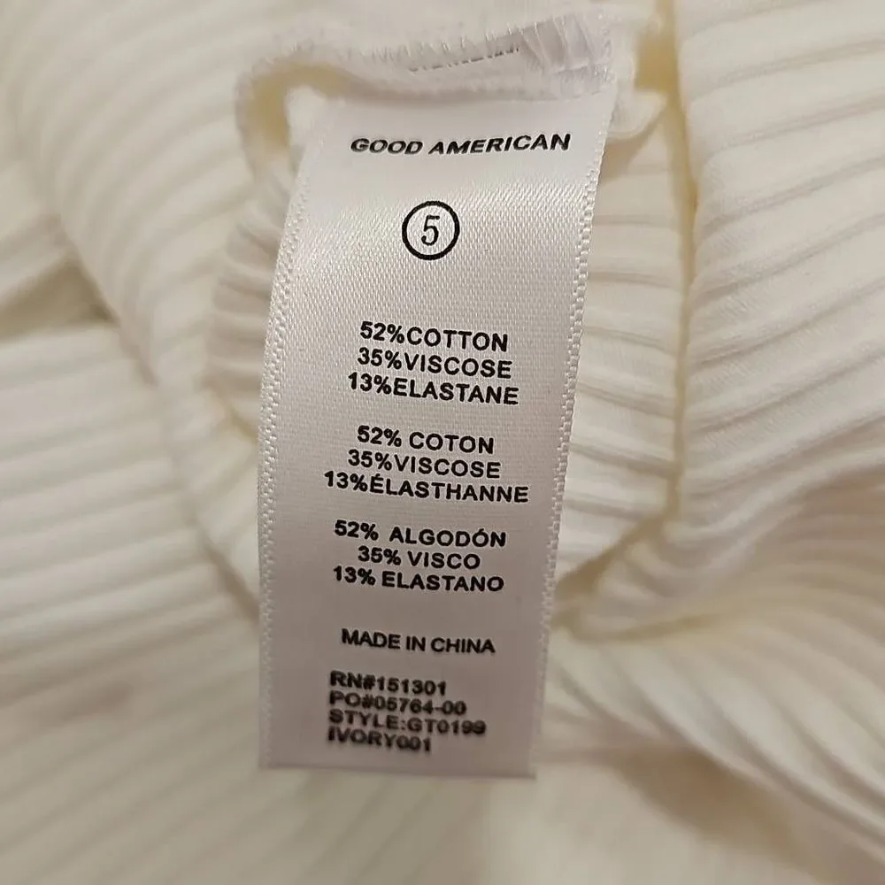 *sold*Good American Chunky Ribbed Tank Sz 5 /2XL - Picture 10 of 10